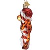 Old World Christmas Glass Blown Holiday Ornament, Chester Cheetah On Candy Cane - 3 of 4