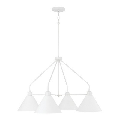 Capital Lighting Alden 4 - Light Chandelier in  Matte White
