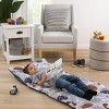 Star Wars Welcome to the Galaxy Navy and Gray Yoda, Princess Leia, R2-D2 , Chewbacca, and Darth Vader Deluxe Easy Fold Toddler Nap Mat - 2 of 4