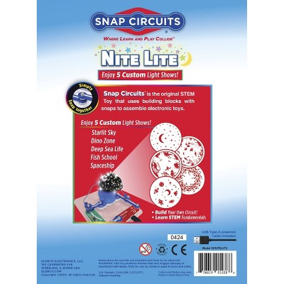 Snap Circuits Nite Lite STEM Projector Kit with 5 Light Shows