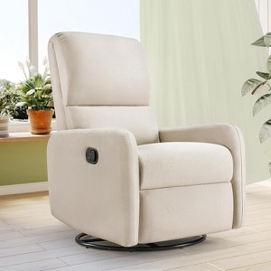 Recliner Chair for Living Room,Nursery Glider with High Back Massage Swivel - 1 of 4