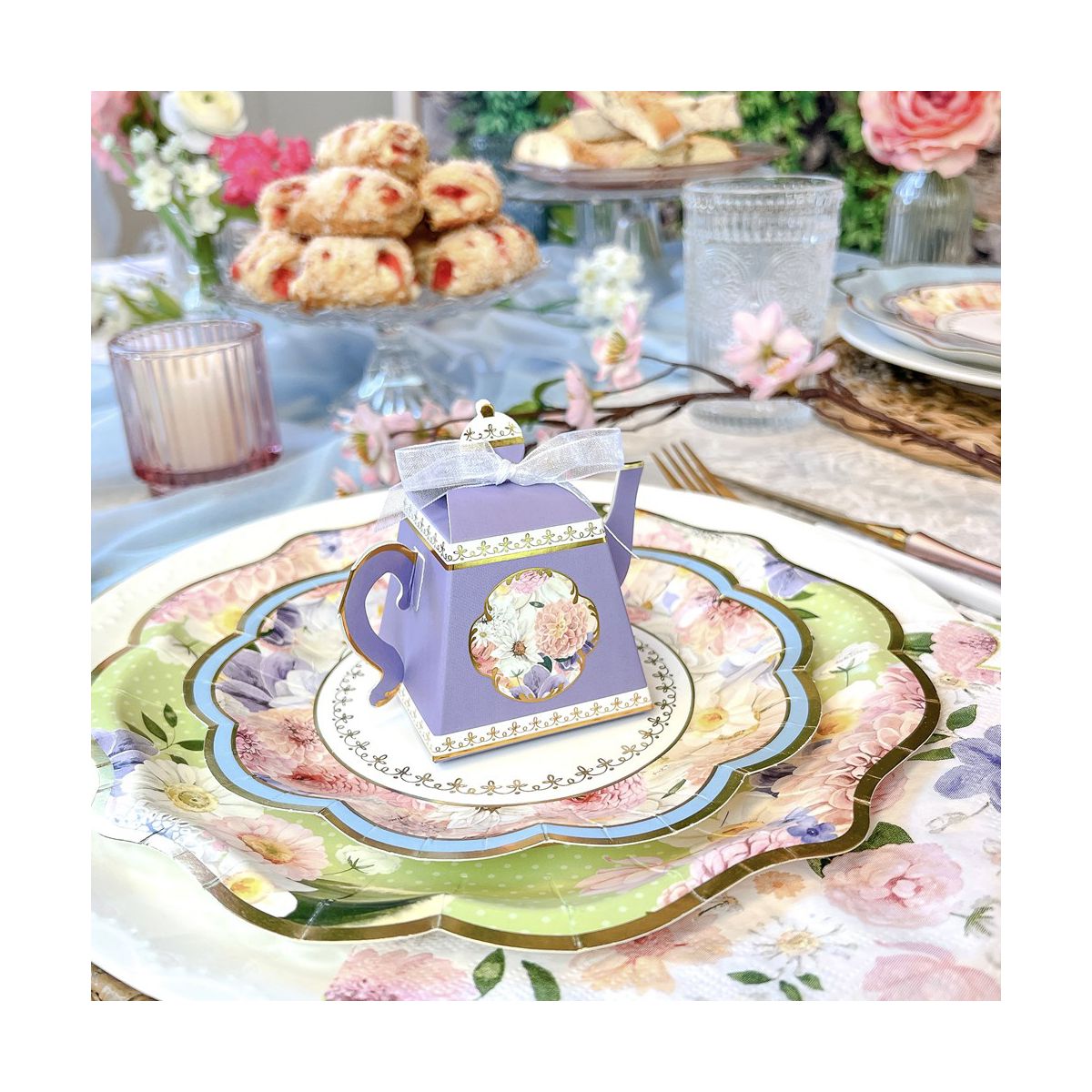 Kate Aspen Tea Time Party 62 Piece Party Tableware Set (16 Guests) | 00246NA-KIT - thumbnail 7