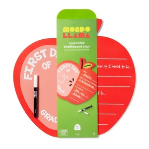 Apple First Day of School Chalk Marker Sign - Mondo Llama™ - 1 of 3