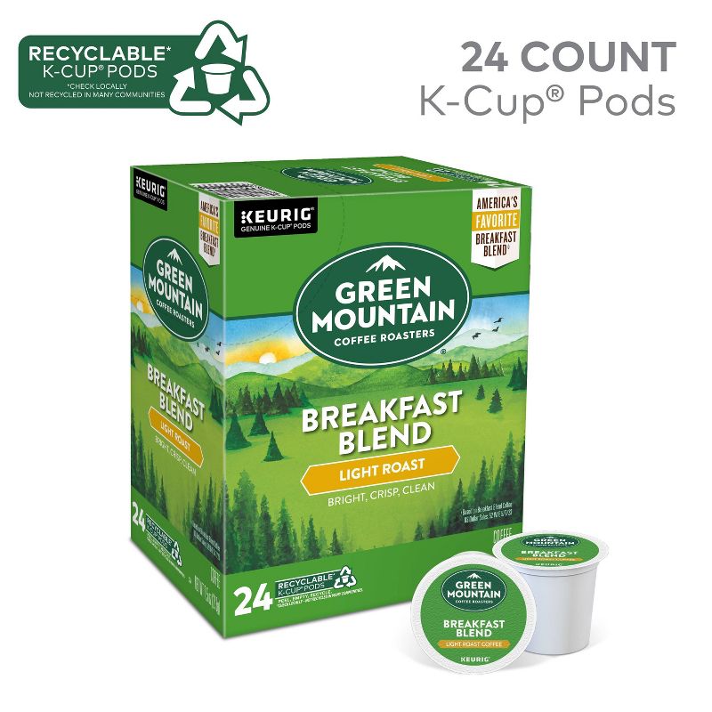 Green Mountain Coffee Breakfast Blend Keurig K-Cup Coffee Pods, 3 of 18
