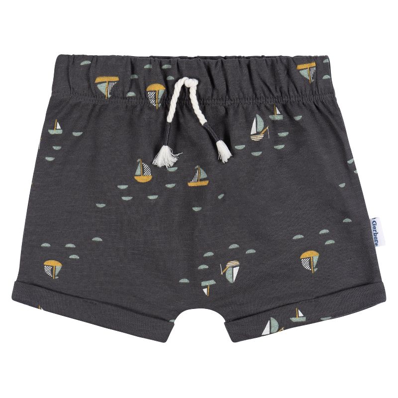 Gerber Baby Boys' T-shirt and Shorts, 2-Piece, 2 of 8