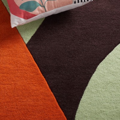 Safavieh 8' x 10' Green and Brown Hand-Tufted Wool Area Rug
