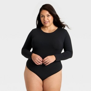 Women's Luxury Collection Luxe Stretch Long Sleeve Bodysuit - Auden™ - 1 of 3