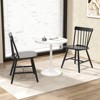 Tangkula Dining Chairs Set of 4 Farmhouse Kitchen Chair w/ Rubber Wood Frame Wide Seat - 3 of 4