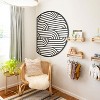 Brooklyn Wall Art, Geometric Metal Wall Decor, Home Office Living Room Decoration - 3 of 4