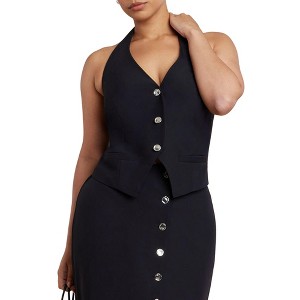 ELOQUII Women's Plus Size Halter Vest - 1 of 4