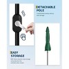 10FT Heavy Duty Patio Umbrella, 8-Rib Steel Frame with Easy Crank & Tilt, Waterproof Sunshade for Outdoor Table & Poolside - 3 of 4