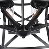 Chloe Lighting Alina Farmhouse 5 Light Matt Black Finish Ceiling Pendant 21" Wide - 2 of 4