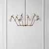 Shiraz 6 Light 56.5 Inch Metal Chandelier - Brass - Safavieh. - image 2 of 4