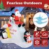 Resenkos 6-Ft Christmas Inflatable with Penguins and Santa Decoration - Multi-Color White - 2 of 4