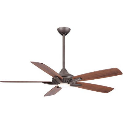 52" Minka Aire Modern Indoor Ceiling Fan with LED Light Remote Control Oil Rubbed Bronze Glass for Living Room Dining Home Office