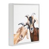 Stupell Industries Happy Goat Smiling Animals Framed Giclee Art - 2 of 4