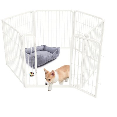 FXW Homeplus Indoor Dog Playpen - Stress-Free and Safe Play,Panels for Puppy and Small Dogs, Black│Patented