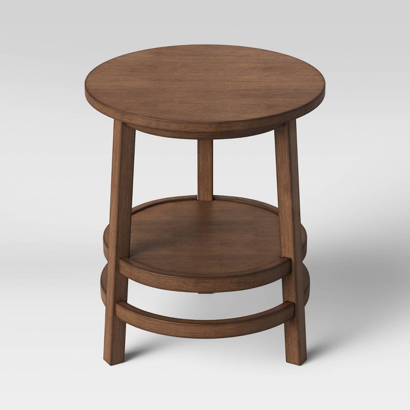 Haverhill Round Wood End Table - Threshold&#153;, 3 of 4