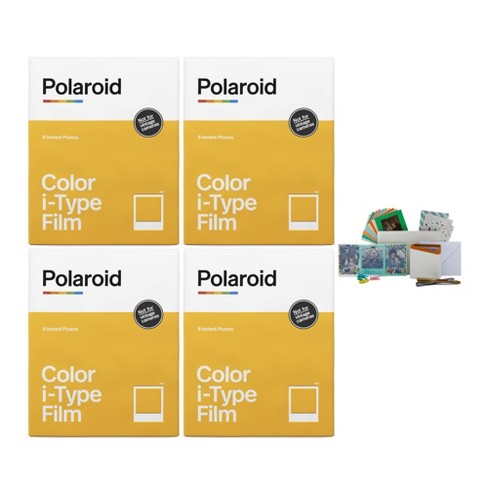 polaroid camera yellow target