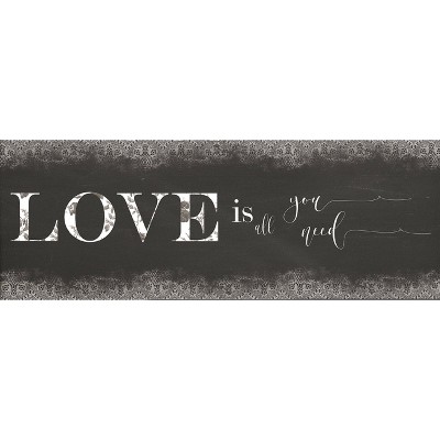 55" x 19" Love Kitchen Runner Rug - J&V Textiles