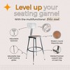 Hampden Furnishings 19-27" Felix Collection Steel Stool with Backrest - 2 of 4