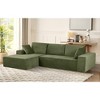 108'' L-Shaped Sectional Sofas with Full Foam Cushioning and No Assembly Required, Left Facing Sleeper Couch for Living Room or Bedroom - 4 of 4