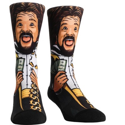 Rock Em Elite Million Dollar Man Ted Debiase Licensed WWE Crew Socks L/XL