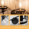 GreenEver 2-Light Modern Sconce with Clear Glass Shade, Industrial Fixture for Bathroom, Living Room, Bedroom, Kitchen Sink, E26 Socket, [No Bulb] - 3 of 4