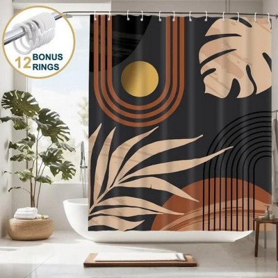 LunaLulinlk Shower Curtain with Hooks – Heavy-Duty Mold/Mildew-Resistant