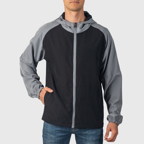 Alpine Swiss Cory Mens Light Windbreaker Jacket Water-Resistant Packable Hooded Softshell Coat Ideal for Travel Layering Everyday Outdoor Activities