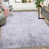 Washable Modern Geometric Area Rugs for Bedroom Living Room, Low Pile Soft Throw Carpet for Home - 2 of 4