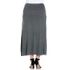 24seven Comfort Apparel Women's Plus Women's Maxi Skirt - 3 of 4
