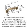 Amerock Sheffield 3 Inch Center-to-Center Pull for Cabinets, Drawers, and Furniture - 4 of 4