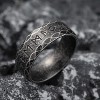 Men's Norse Viking Ring: Raven Runes Compass Amulet Design in Sizes 7-13 for Men and Women - 3 of 4