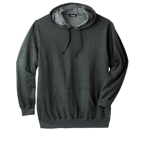 KingSize Men s Big Tall Fleece Pullover Hoodie Big 8XL Heather Charcoal Black