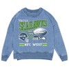 NFL Seattle Seahawks Women's Long Sleeve Fashion Fleece Sweatshirt - 2 of 3
