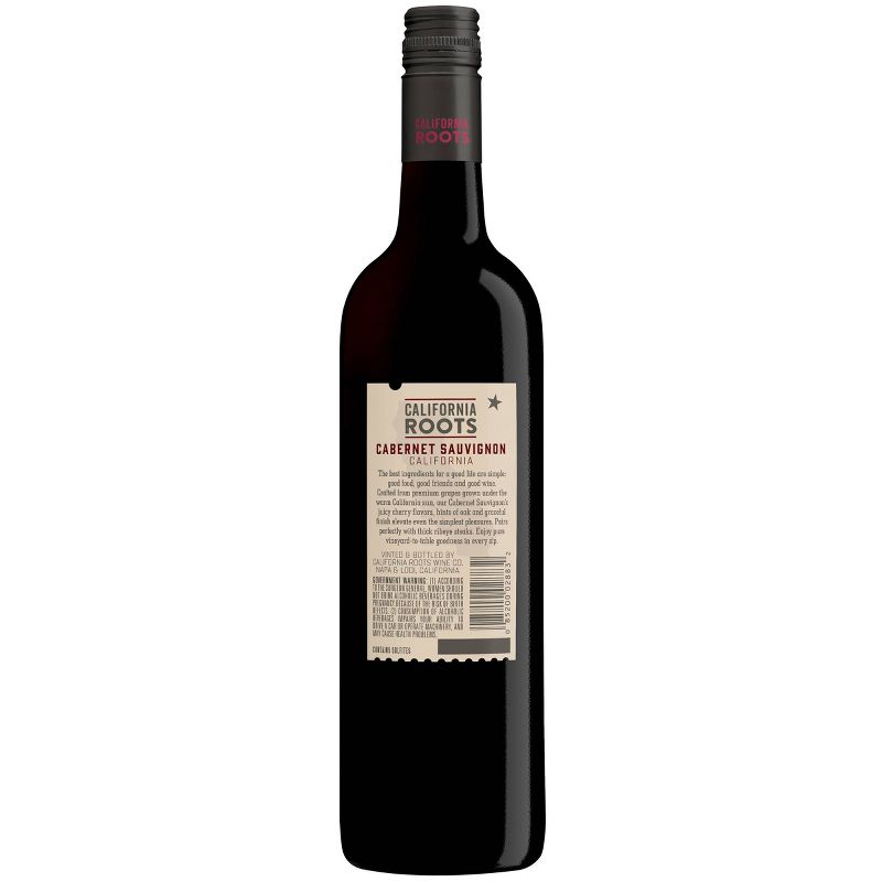 Cabernet Sauvignon Red Wine - 750ml Bottle - California Roots&#8482;, 4 of 7