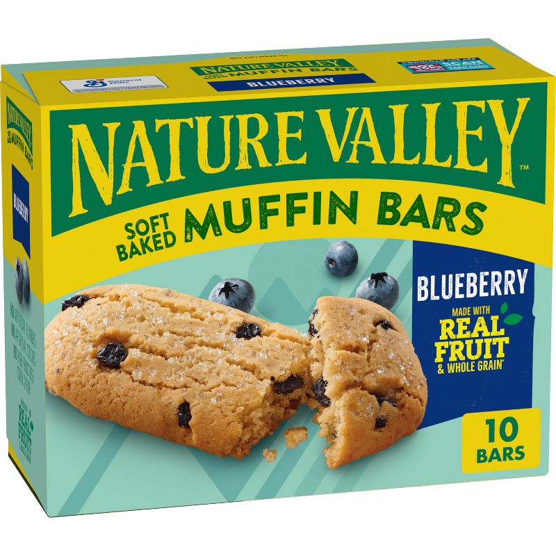 Nature Valley Soft Baked Blueberry Muffin Bars - 10ct/12.4oz, 1 of 10