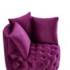 Lyngins Modern Upholstered Tufted Leisure Chair Stool with Pillows,Small Accent Chair for Living Room,Bedroom,Office - 4 of 4