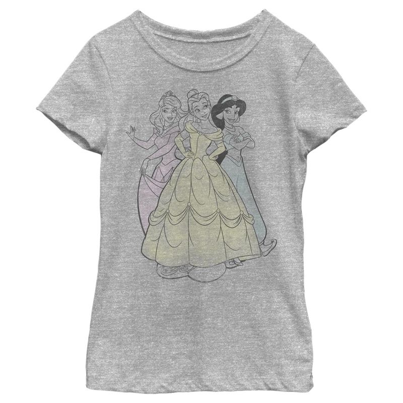 Girl's Disney Princess Coloring Book T-Shirt, 1 of 6