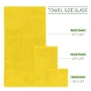 BAGOKIE 100% Turkish Cotton Corduroy Ribbed Bath Towels 6-Piece Set - 3 of 4