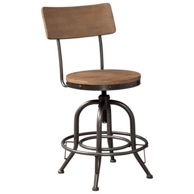 Pinnadel Counter Height Barstool Grayish Brown - Signature Design by Ashley