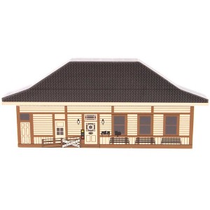 Cat's Meow Village 3.25 In Maderia Station Cafe Railroad Avenue Village Buildings - 1 of 2