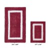 Hotel Bath Rug 100% Premium Cotton Tufted Weave Two Tone Reversible 2 Piece Bathroom Rug Set, Super Soft & Water Absorbent, Machine Washable Bathmat - 2 of 4