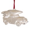 Northlight Country Pick Up Truck with European Crystals Christmas Ornament - 3.5" - Red and Green - 4 of 4