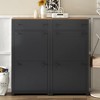 Whisen Modern Style Free Standing Shoe Storage Shoe Cabinet Set with Adjustable Panel and 4 Flip Drawers - 2 of 4