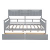Full Size Daybed with Bedside Shelf and Two Drawers - 4 of 4