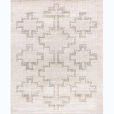 Mark & Day Tarkio 7'10"x10' Rectangle Woven Indoor and Outdoor Area Rugs Light Gray/Beige
