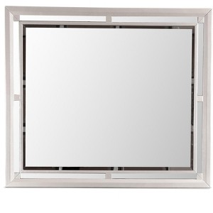 Passion Furniture Alana 36 in. x 42 in. Modern Rectangle Framed Dresser Mirror - 1 of 4