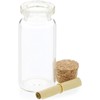 48 Pack Small Glass Jars Storage Cork Bottles with Lid Holds 10ml – Message in a Bottle, 0.5 x 2.15 Inches, Clear - image 2 of 4
